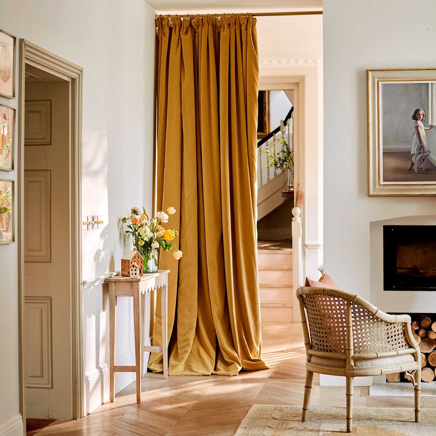 Linwood Omega Maize CFR Made to Measure Curtains