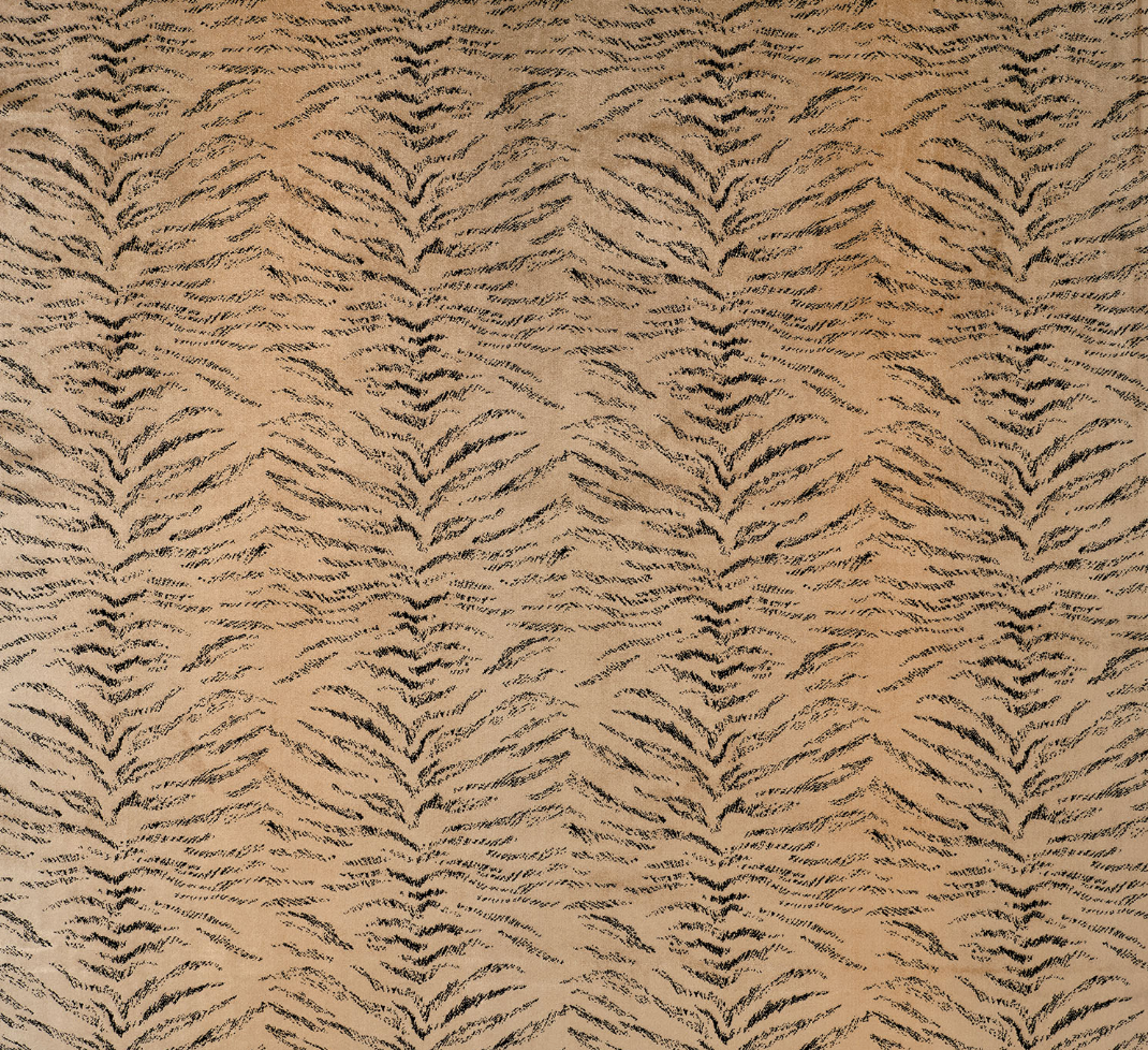 Tiger Velvet - Natural , by James Hare - Curtains & Roman Blinds