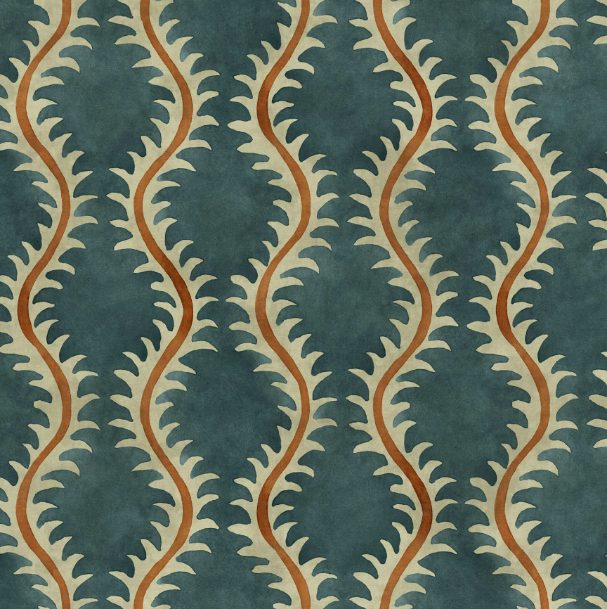 Volcano - Helter Skelter Velvet by Linwood