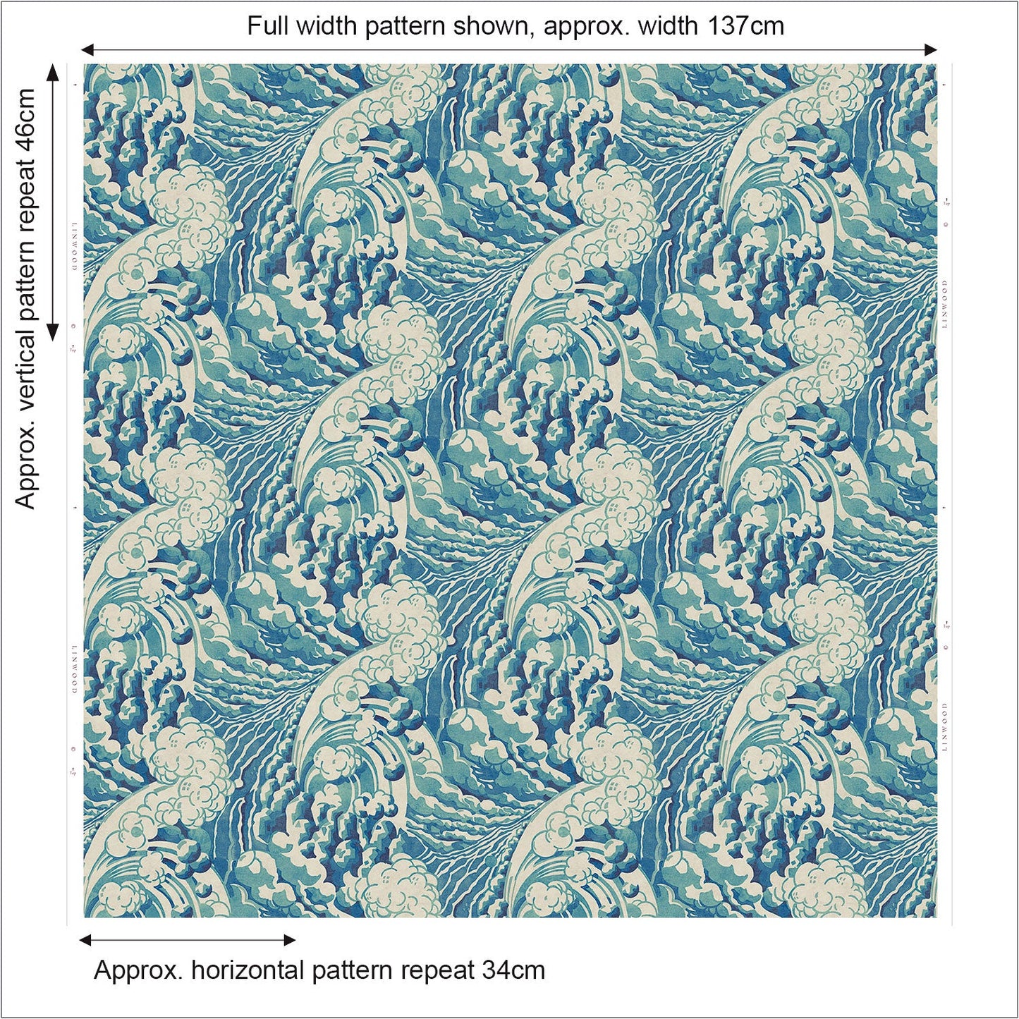 Linwood The Wave Mineral FR Made to Measure Curtains