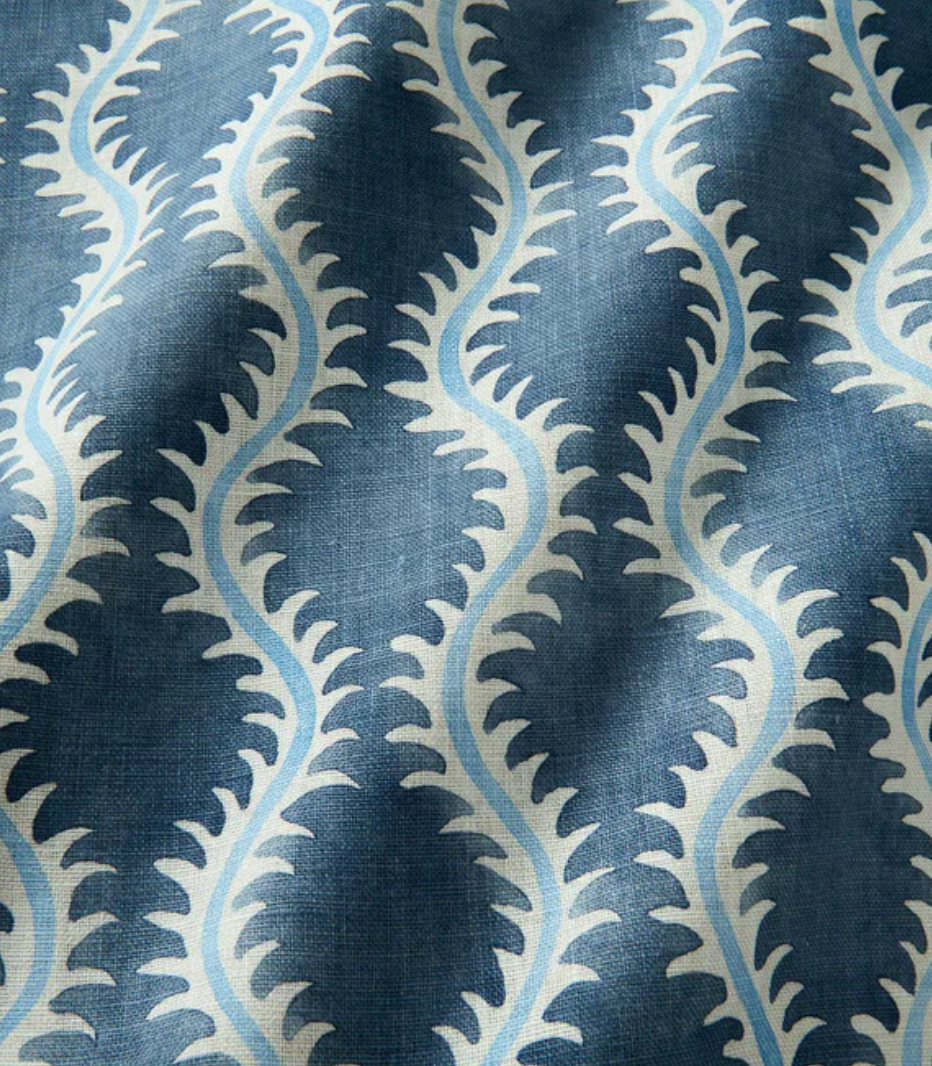 Adriatic - Helter Skelter Fabric Linwood 100% Linen