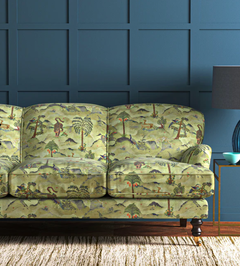 Green - Aesop Fabric Linwood 100% Cotton Velvet sofa