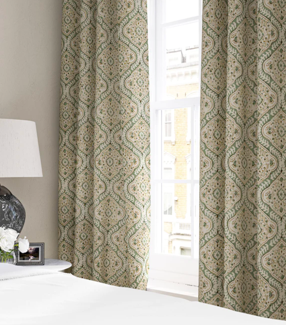 Aloe - Kala Fabric Linwood 100% Linen curtains