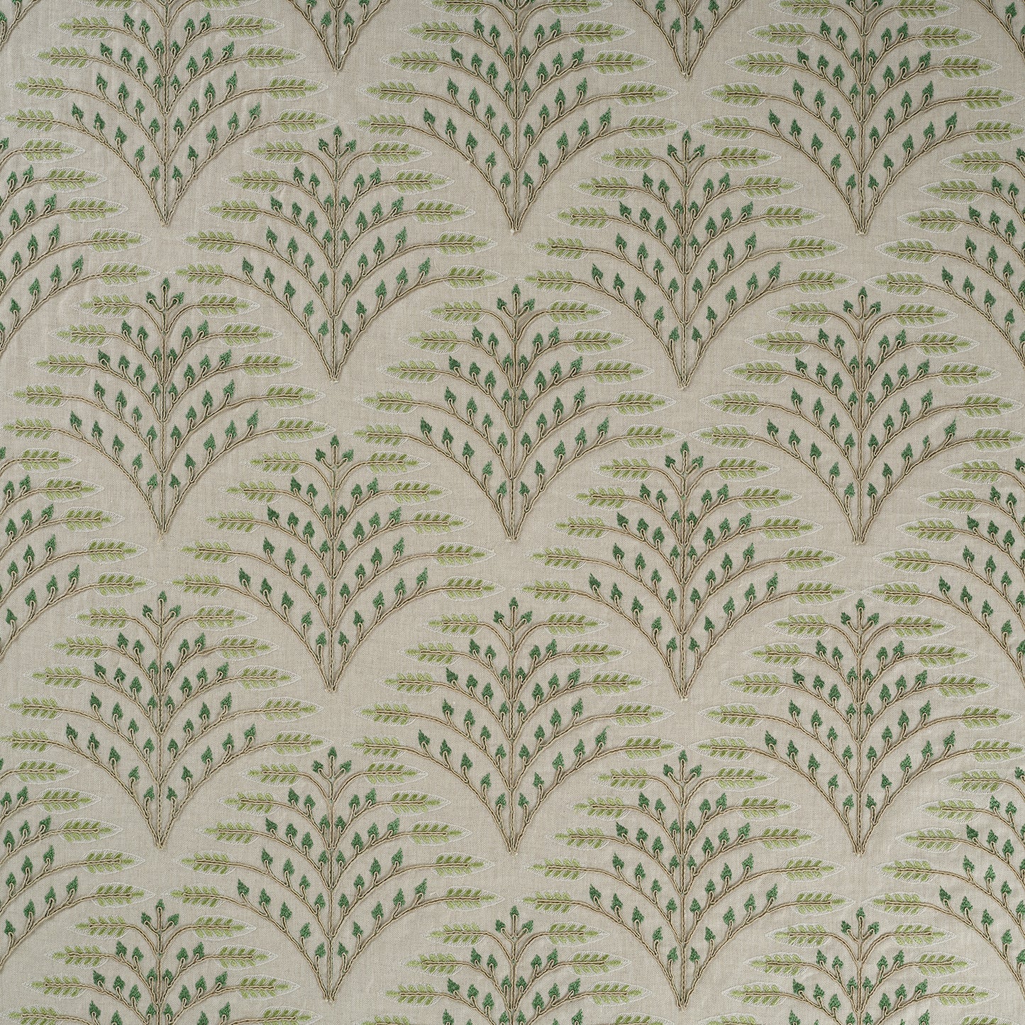 Green - Ashbee Fabric James Hare 100% Linen