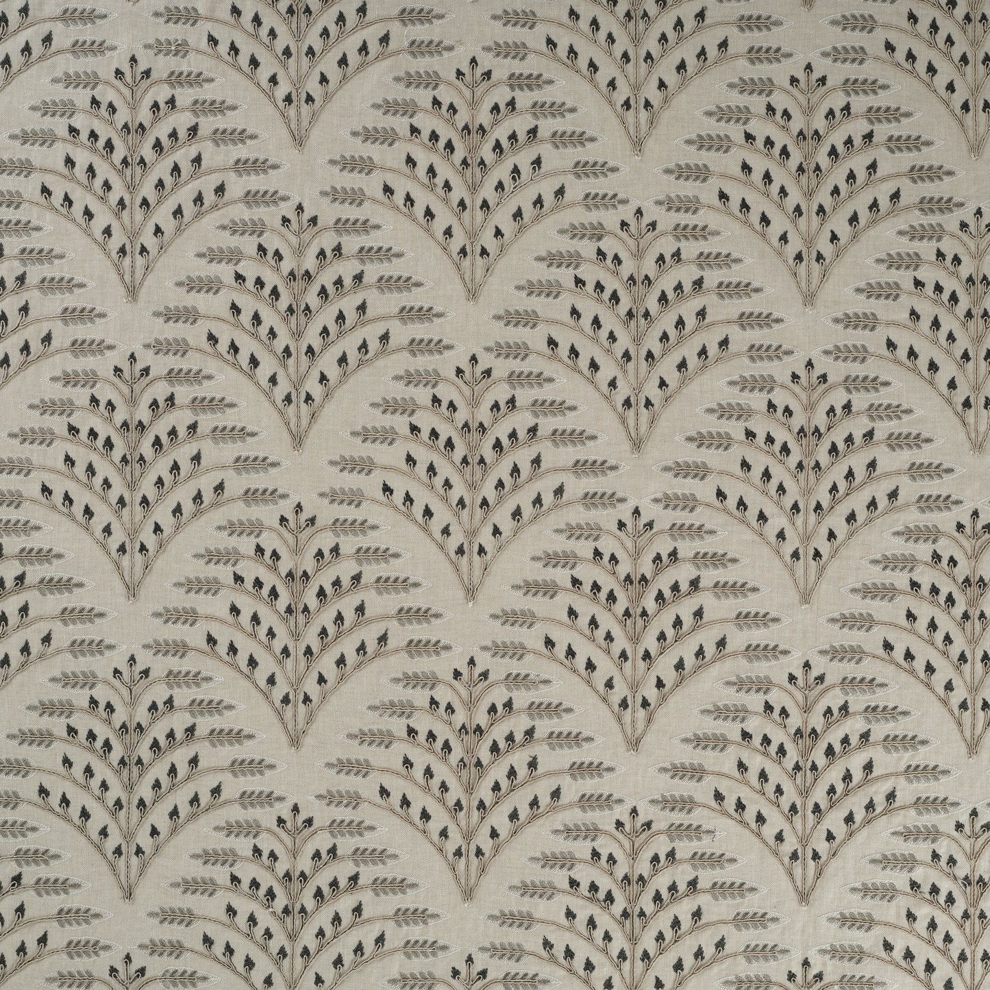 Natural - Ashbee Fabric James Hare 100% Linen flat