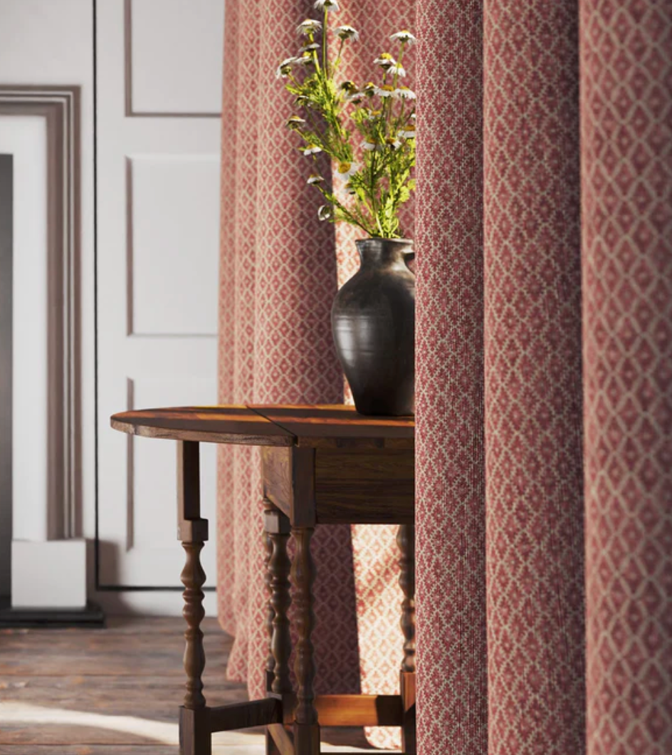 Russet - Ashfield Fabric Linwood 100% Linen curtains