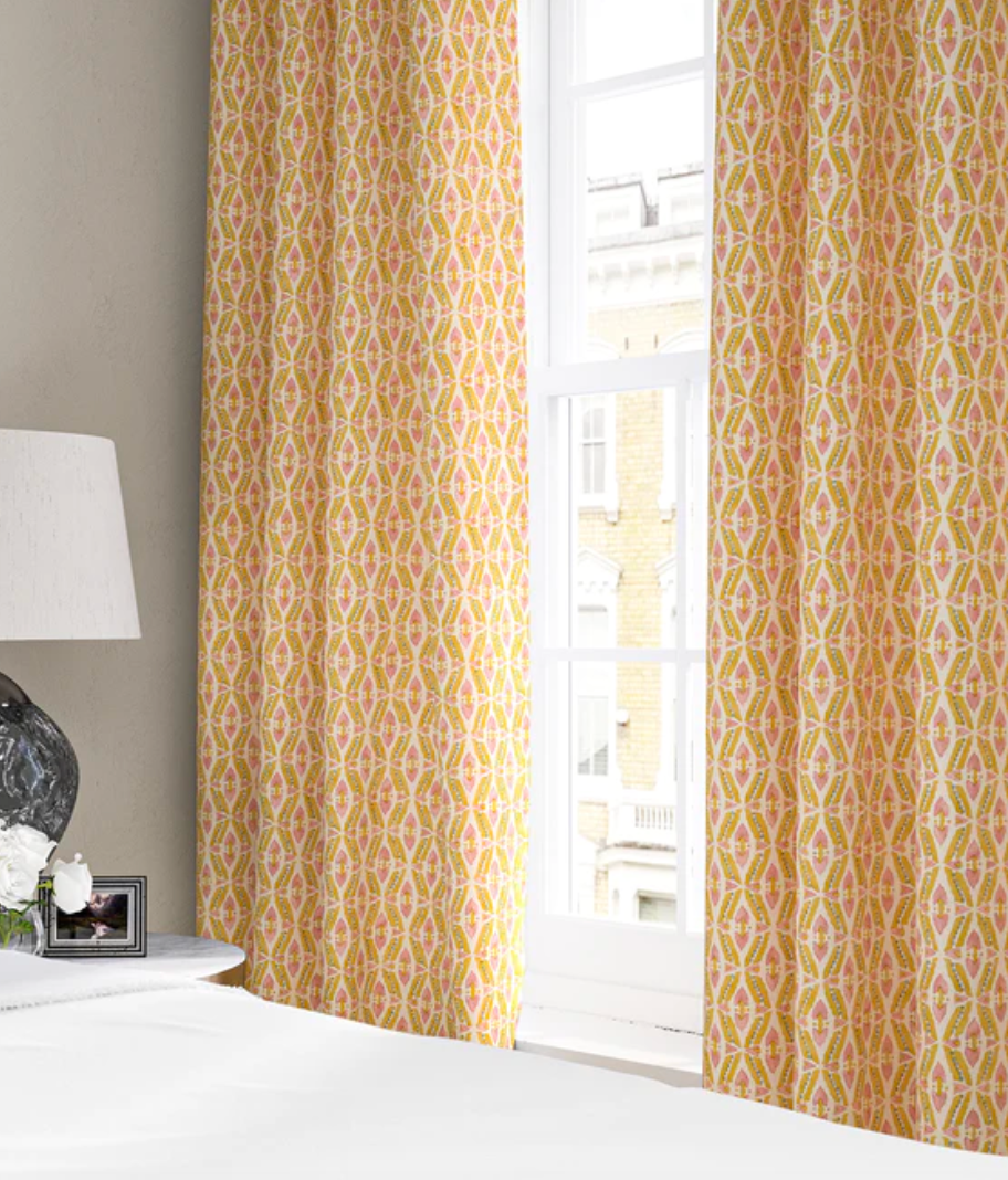 Battenburg - Leap Frog Fabric Linwood 100% Linen curtains