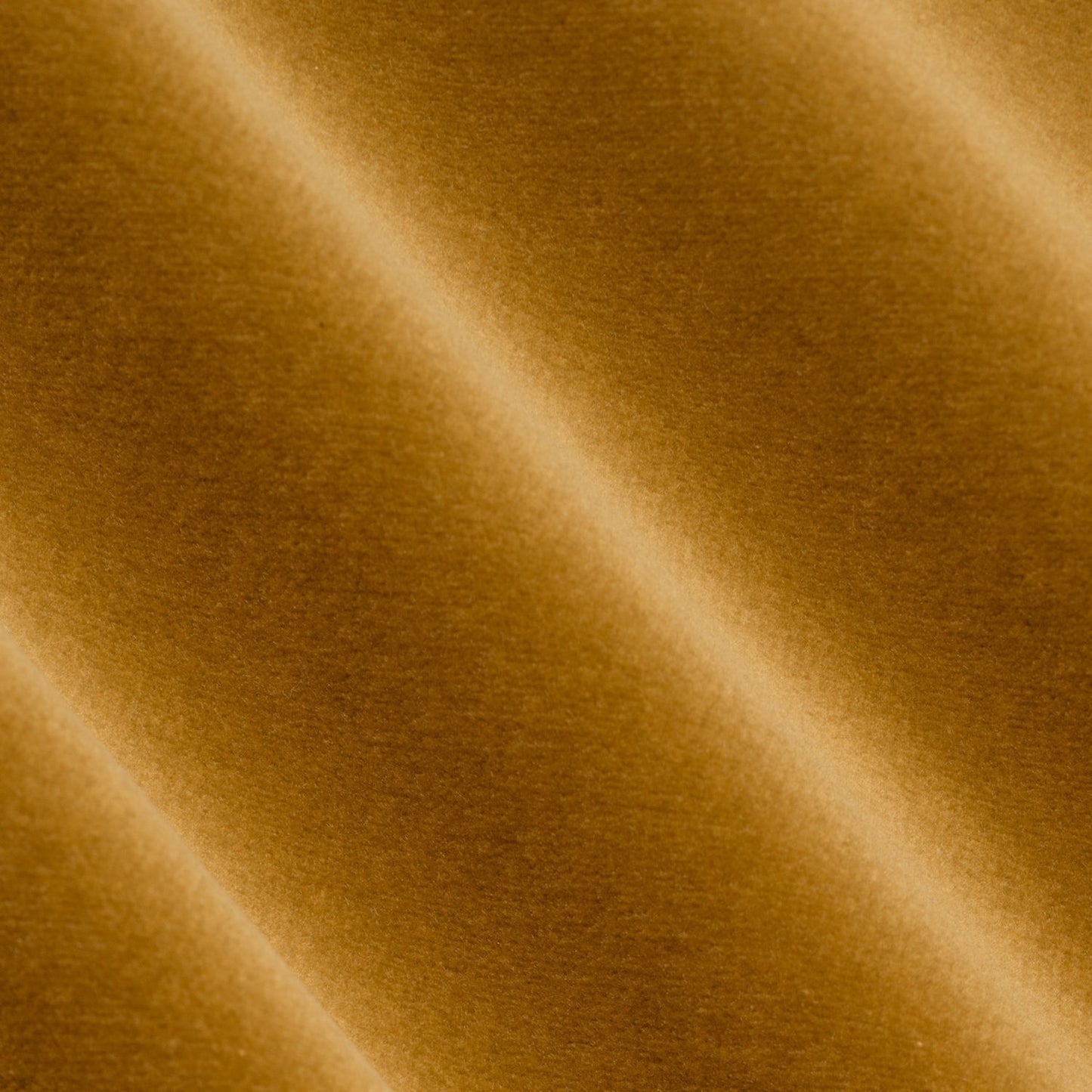 Ochre - Beauchamp Velvet Fabric by James Hare 100% Cotton