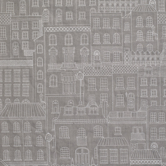 Grey - Berkeley Square Fabric James Hare 100% Linen