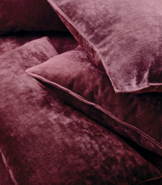 Berry - Cosmos Velvet by Linwood - Fabric, Curtains, Roman Blinds