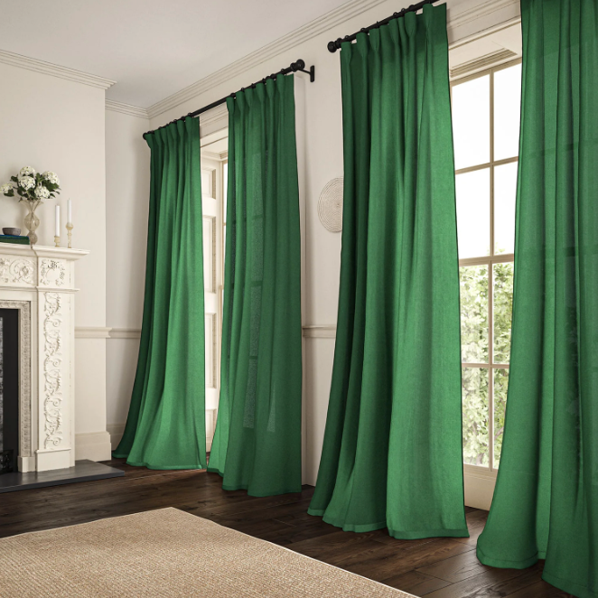 Billiards - Marietta Linen by Linwood - curtains