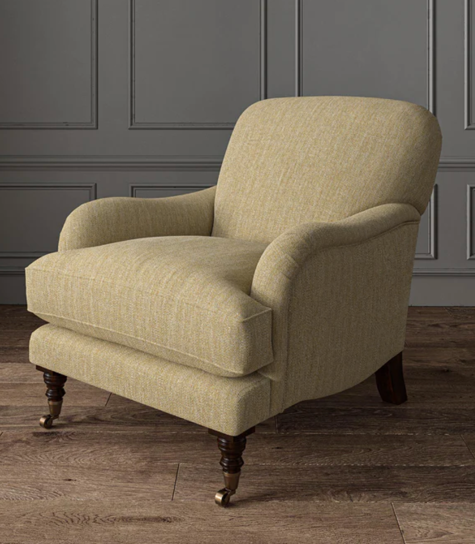 Blonde - Orta by Linwood - Fabric, Curtains, Roman Blinds chair