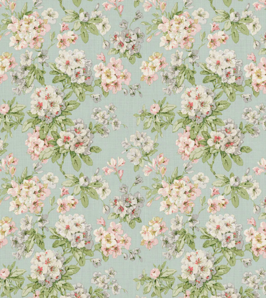 Blues/Greens - Gertrude Fabric Linwood 100% Linen