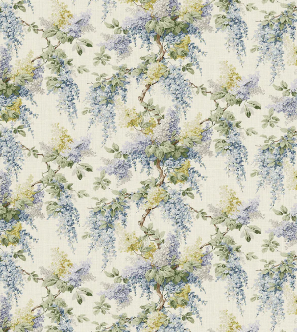 Blue/Yellow - Vita Fabric Linwood 100% Linen