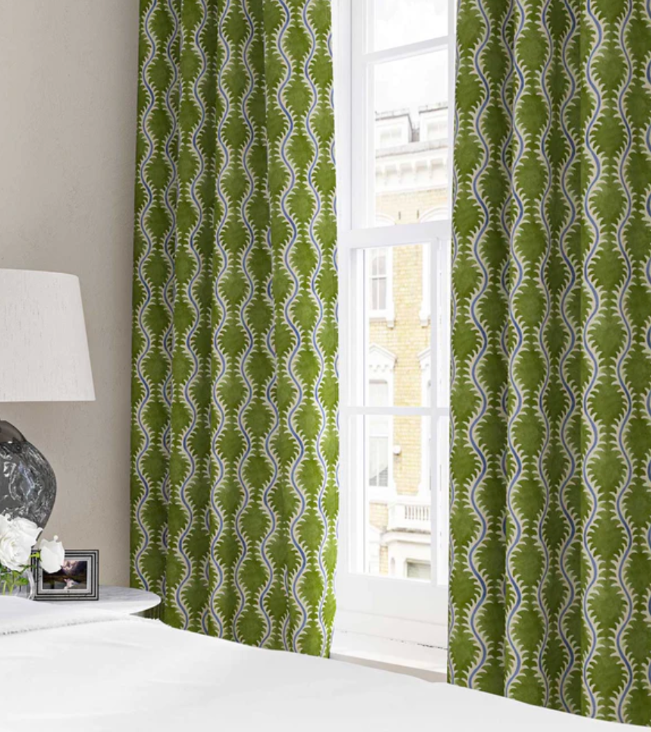Borneo - Helter Skelter Fabric Linwood 100% Linen curtains