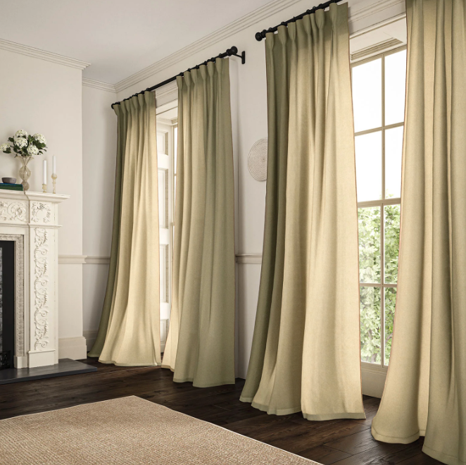 Butter - Marietta Linen by Linwood - Curtains