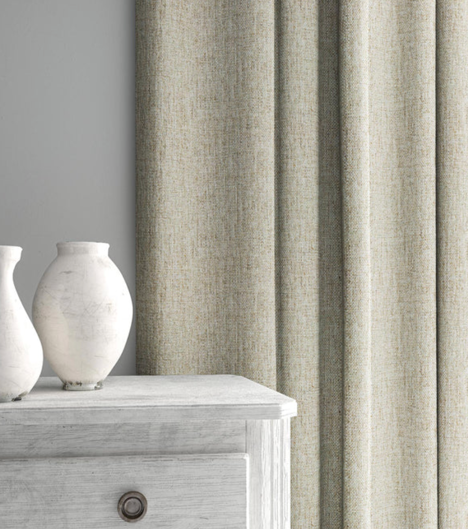 Chalk - Orta by Linwood - Fabric, Curtains, Roman Blinds drape