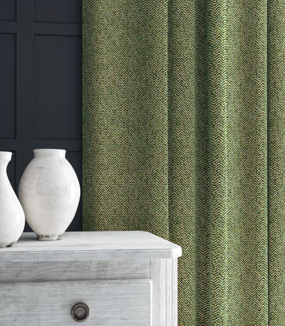 Forest - Chicane by Linwood - Fabric, Curtains, Roman Blinds curtains in lounge
