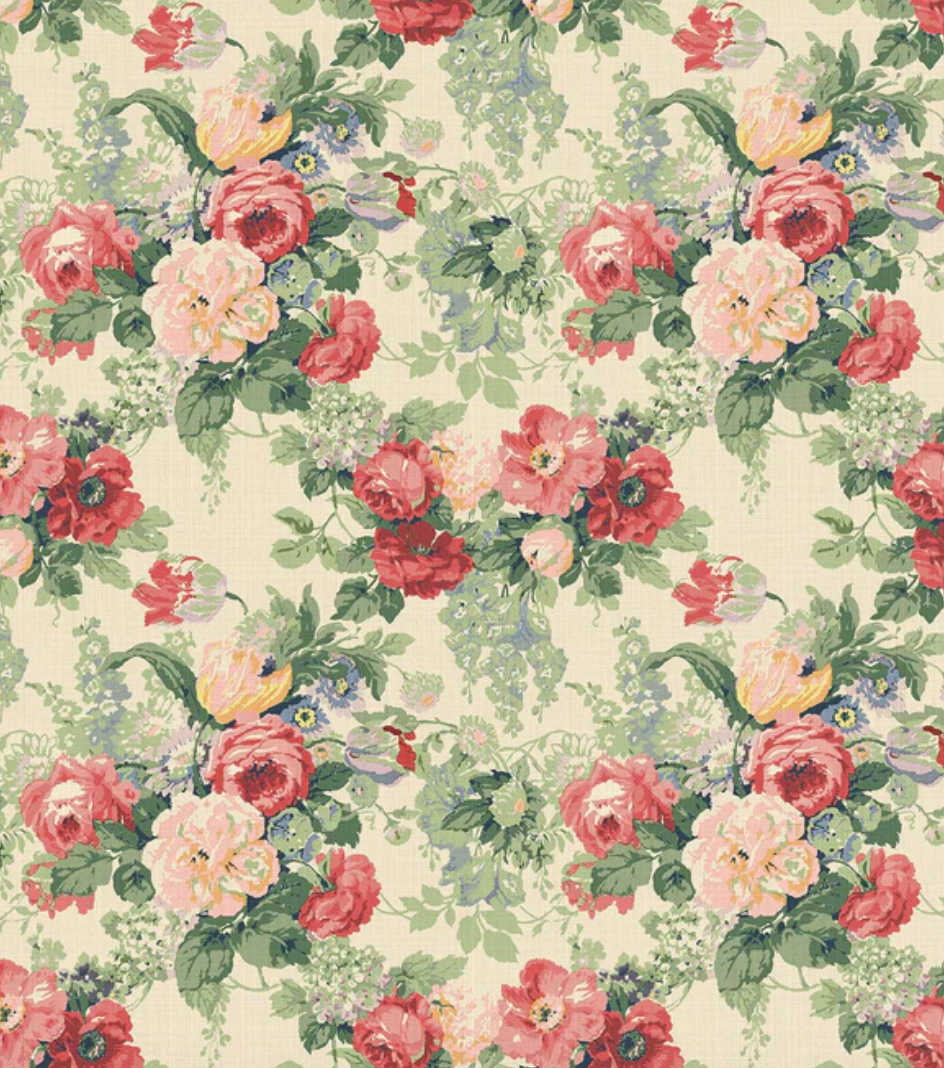 Classic Rose - Albertine Fabric Linwood 100% Linen