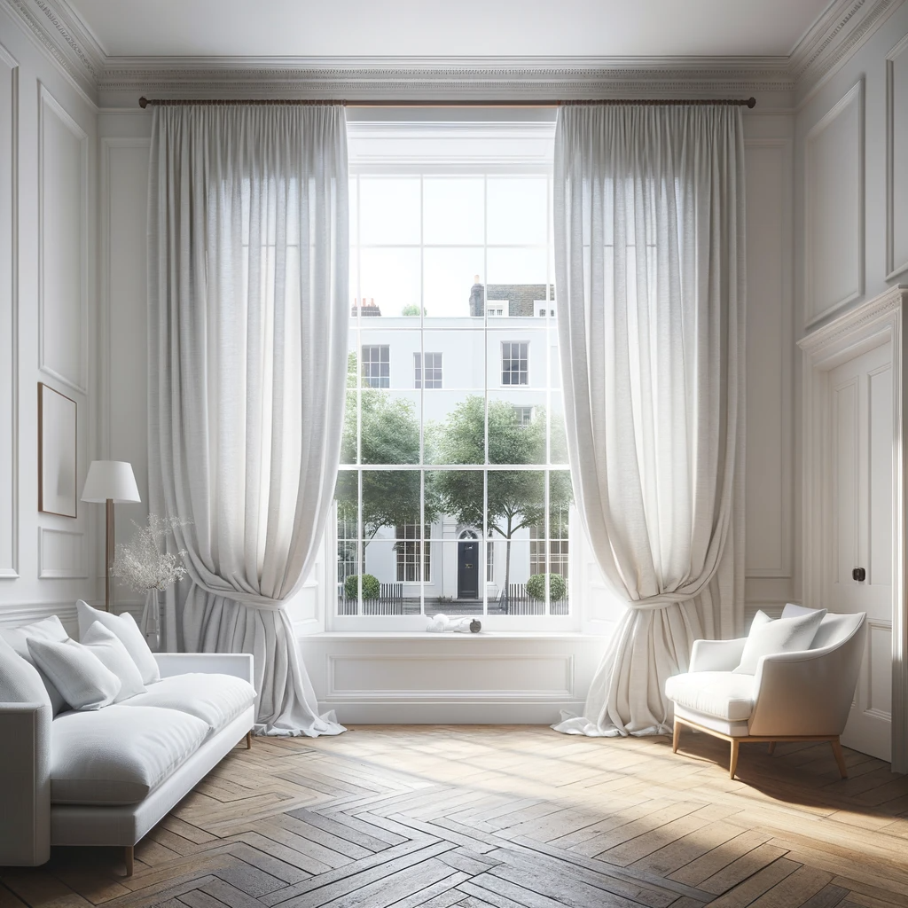 Cooshy cloud white 100% Linen House Fabric living room