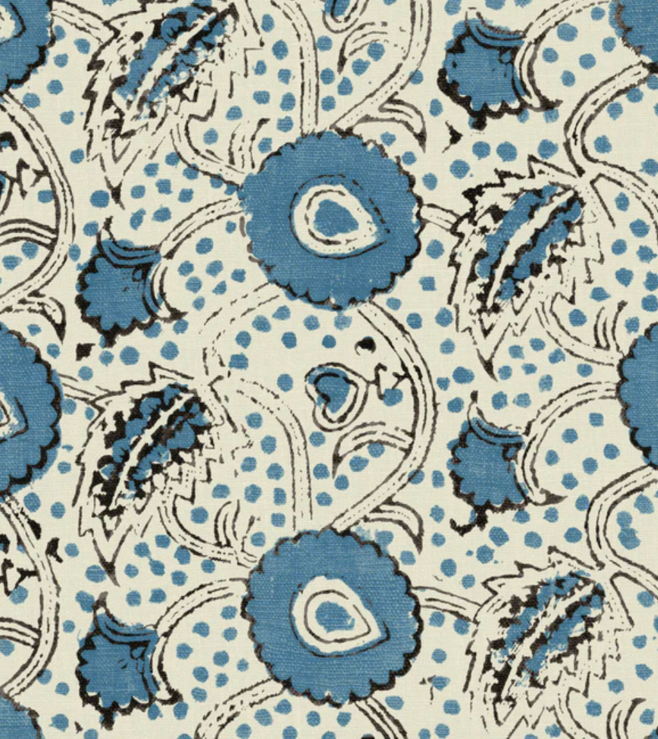 Cobalt - Rubia Fabric Linwood 100% Linen