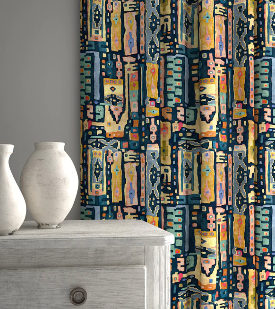 Cool Down - We Built This City Velvet by Linwood - Fabric, Curtains, Roman Blinds lounge