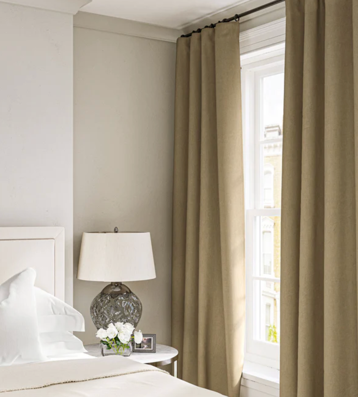Cooshy Bisque Linen Softie 100% Linen Fabric curtains