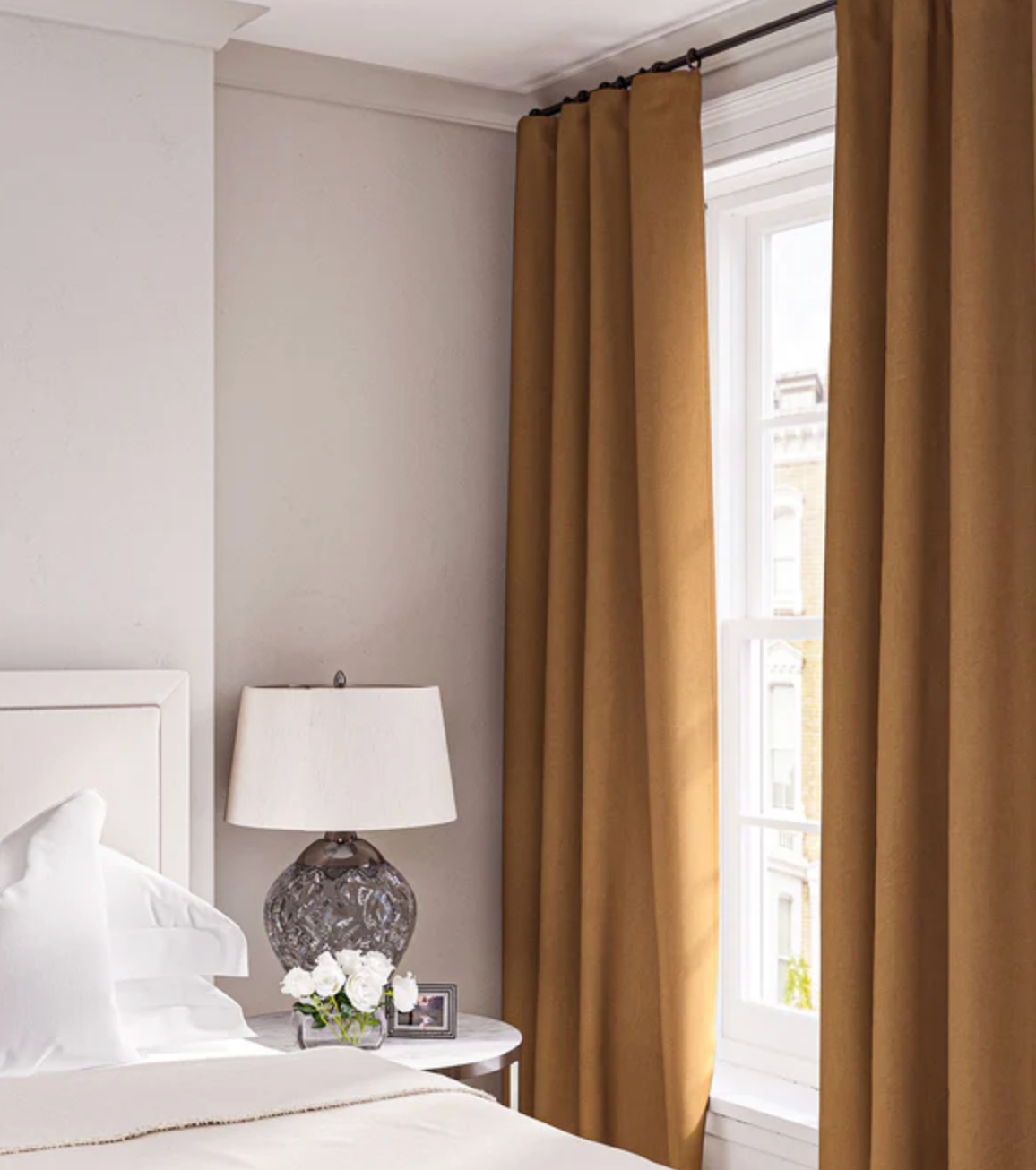 Cooshy Ginger Linen Softie 100% Linen Fabric curtains