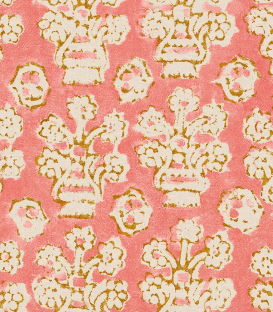 Coral - Shirin Fabric Linwood 100% Linen