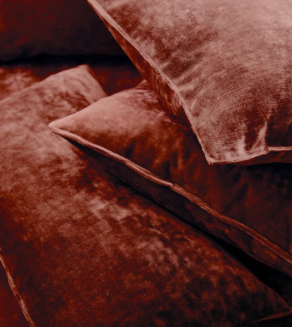 Currant - Cosmos Velvet by Linwood - Fabric, Curtains, Roman Blinds