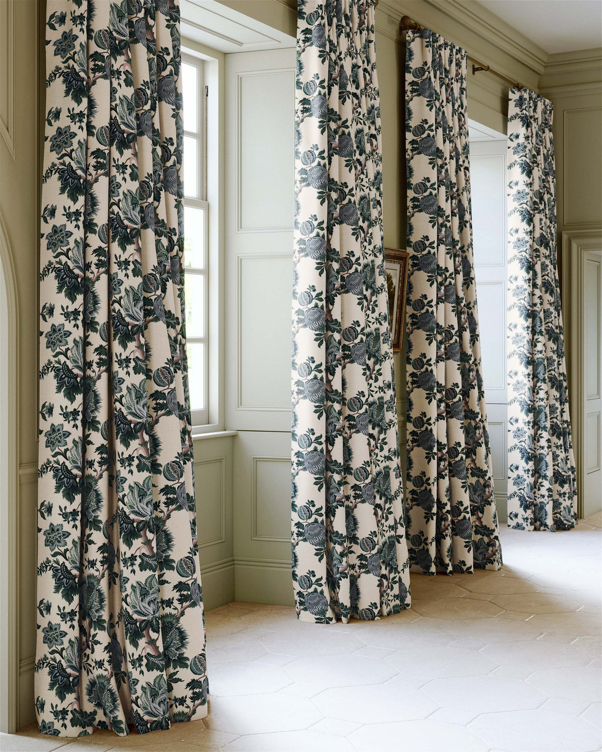 James Hare Artissima Blue Green Made to Measure Roman Blinds