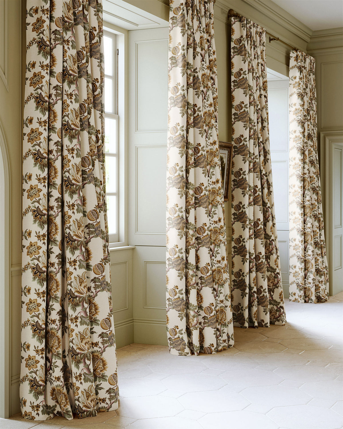 James Hare Artissima Golden Alfresco Made to Measure Roman Blinds