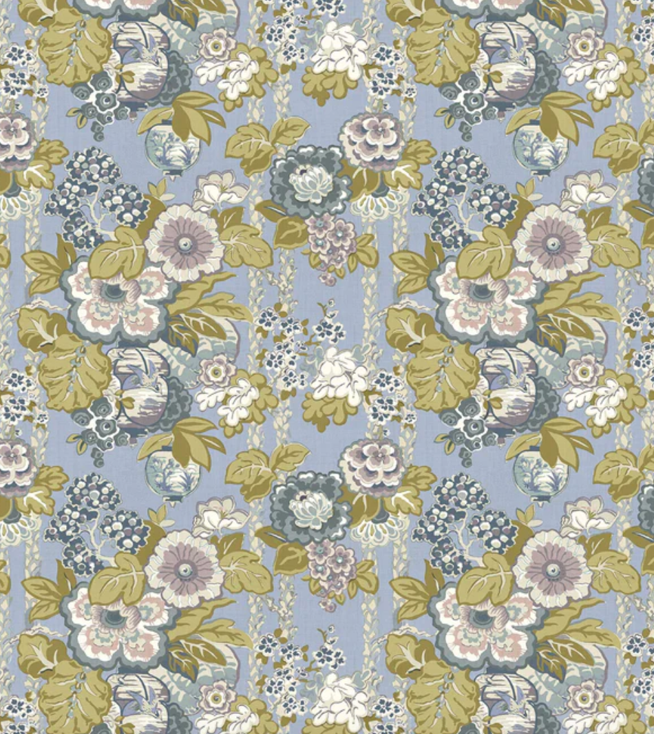 Dusk - Louis Fabric Linwood 100% Linen curtains
