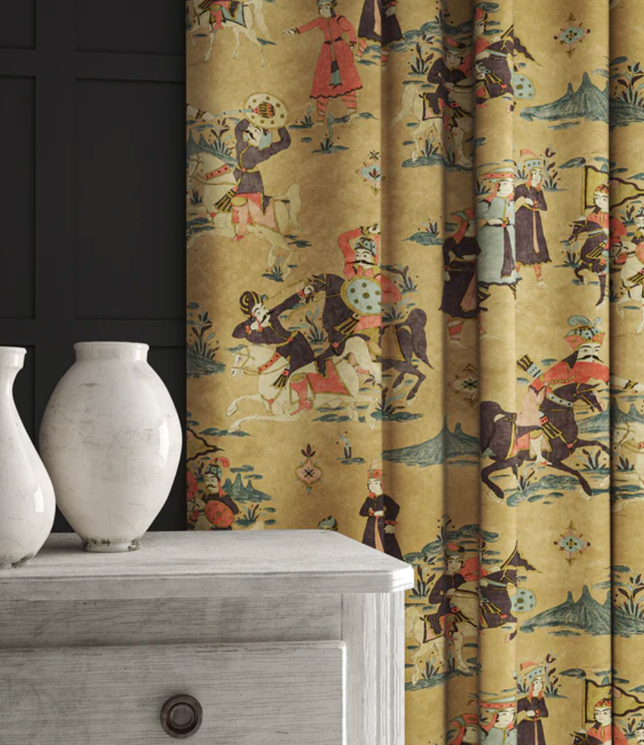 Earth - Issa Fabric Linwood 100% Cotton Velvet curtain