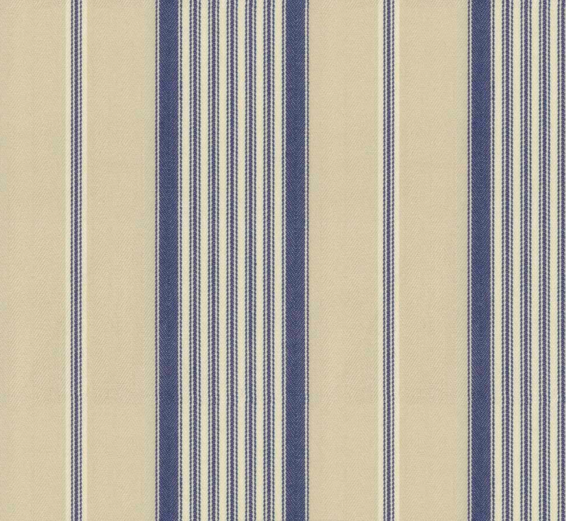 Airforce - Empire Stripe 1 Fabric Ian Mankin 100% Cotton