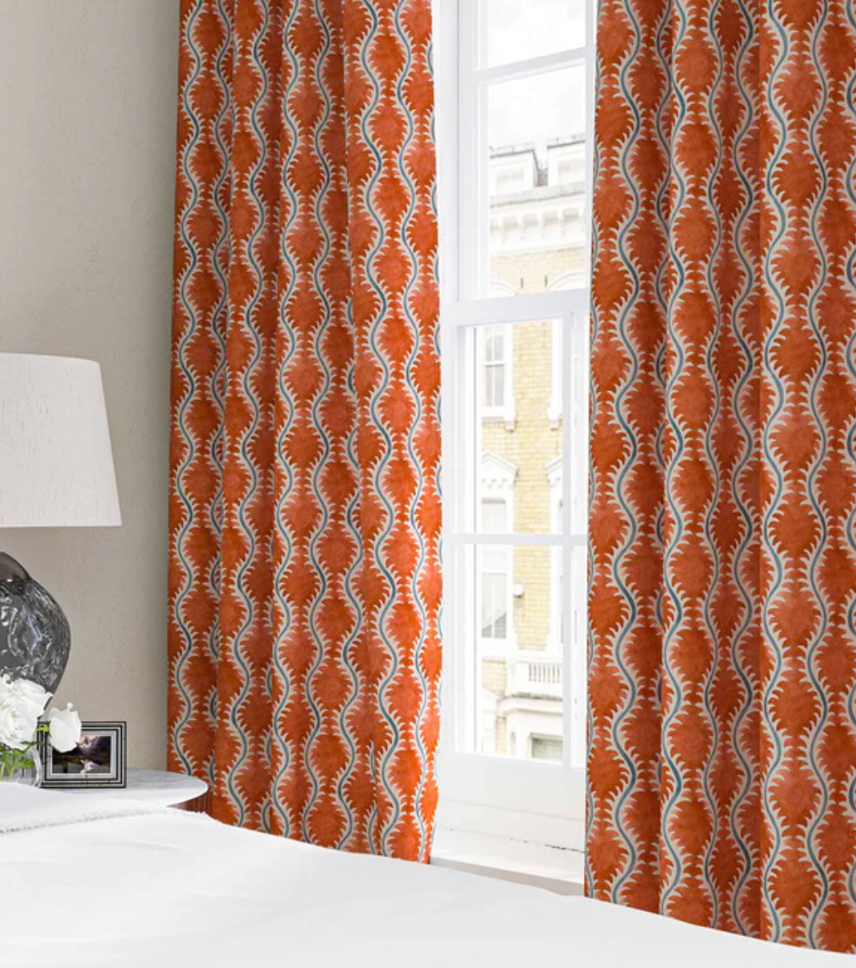 Etna - Helter Skelter Fabric Linwood 100% Linen curtains