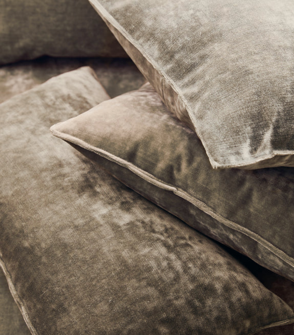 Fawn - Cosmos Velvet by Linwood - Fabric, Curtains, Roman Blinds