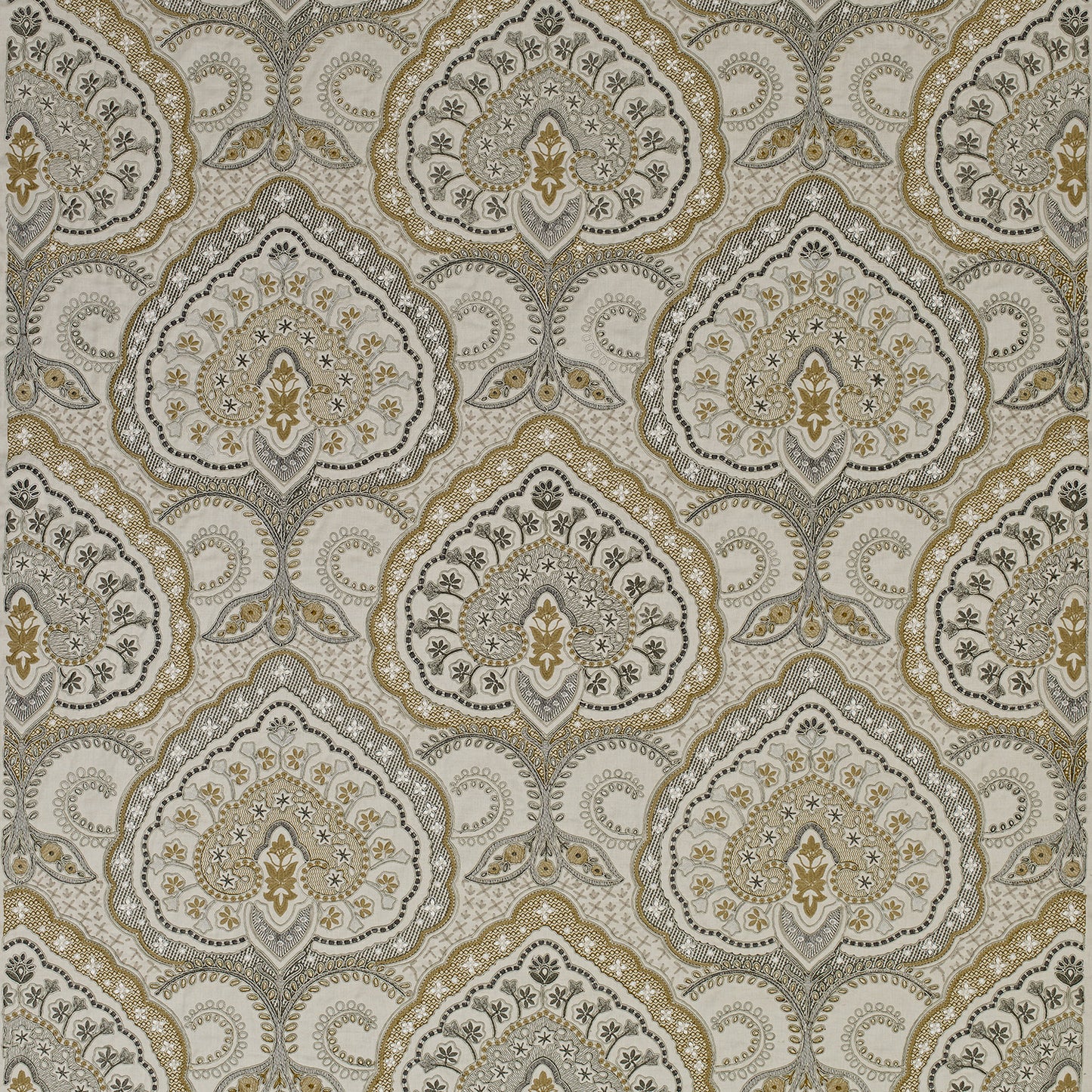 Natural - Fitzrovia Fabric by James Hare