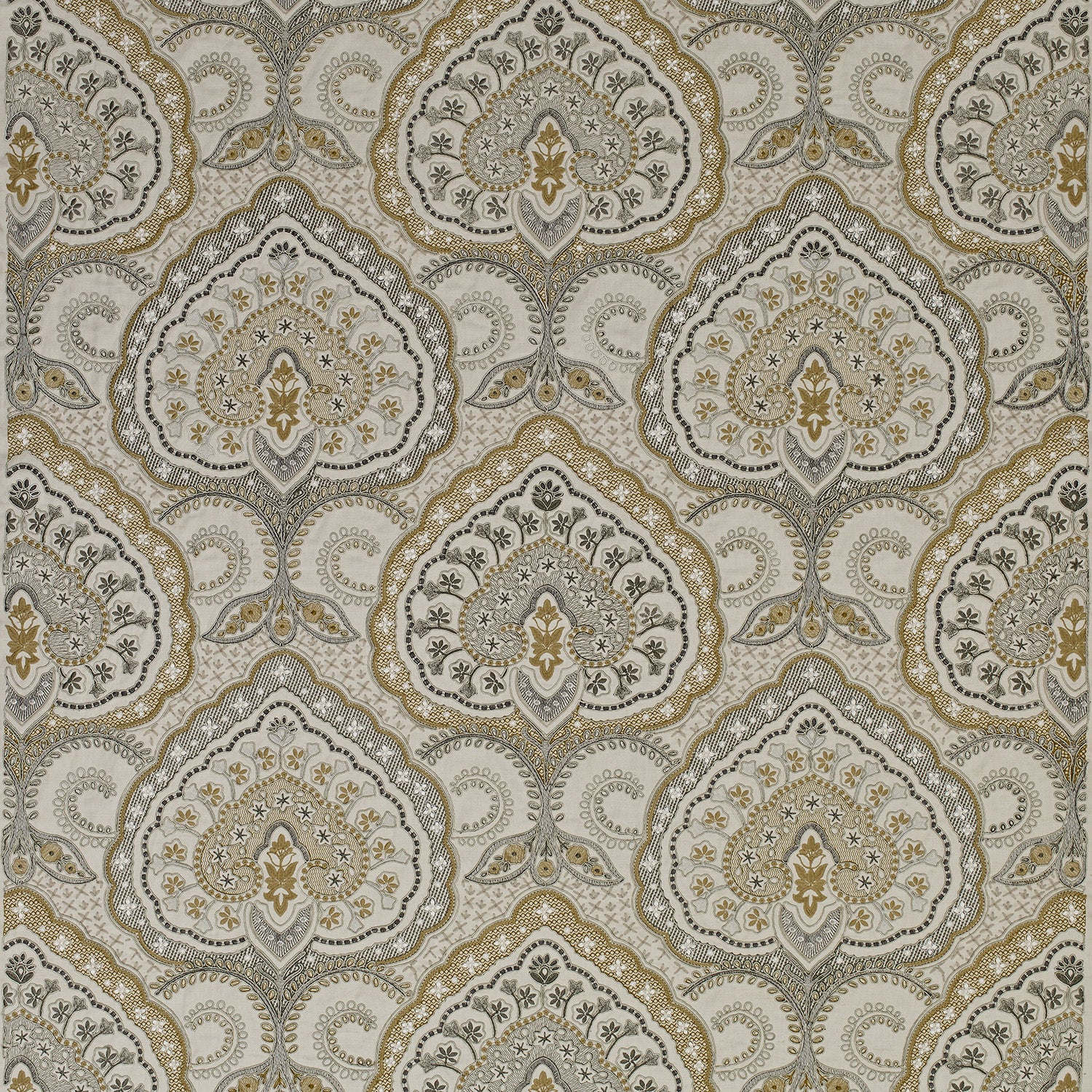 Natural - Fitzrovia Fabric by James Hare
