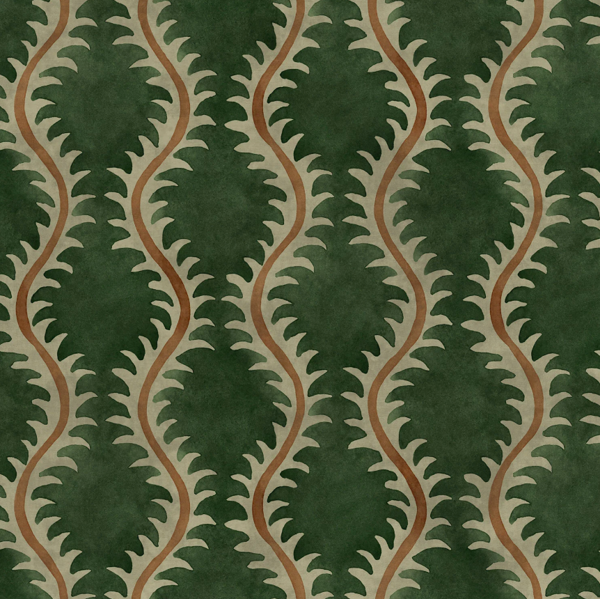 Forest - Helter Skelter Velvet by Linwood
