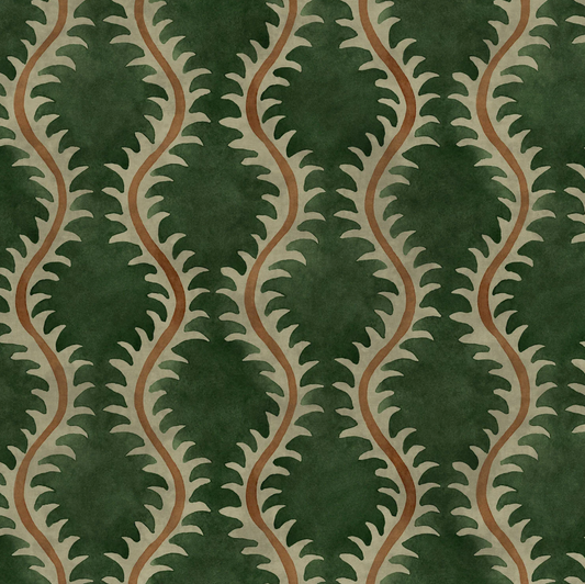 Forest - Helter Skelter Velvet by Linwood