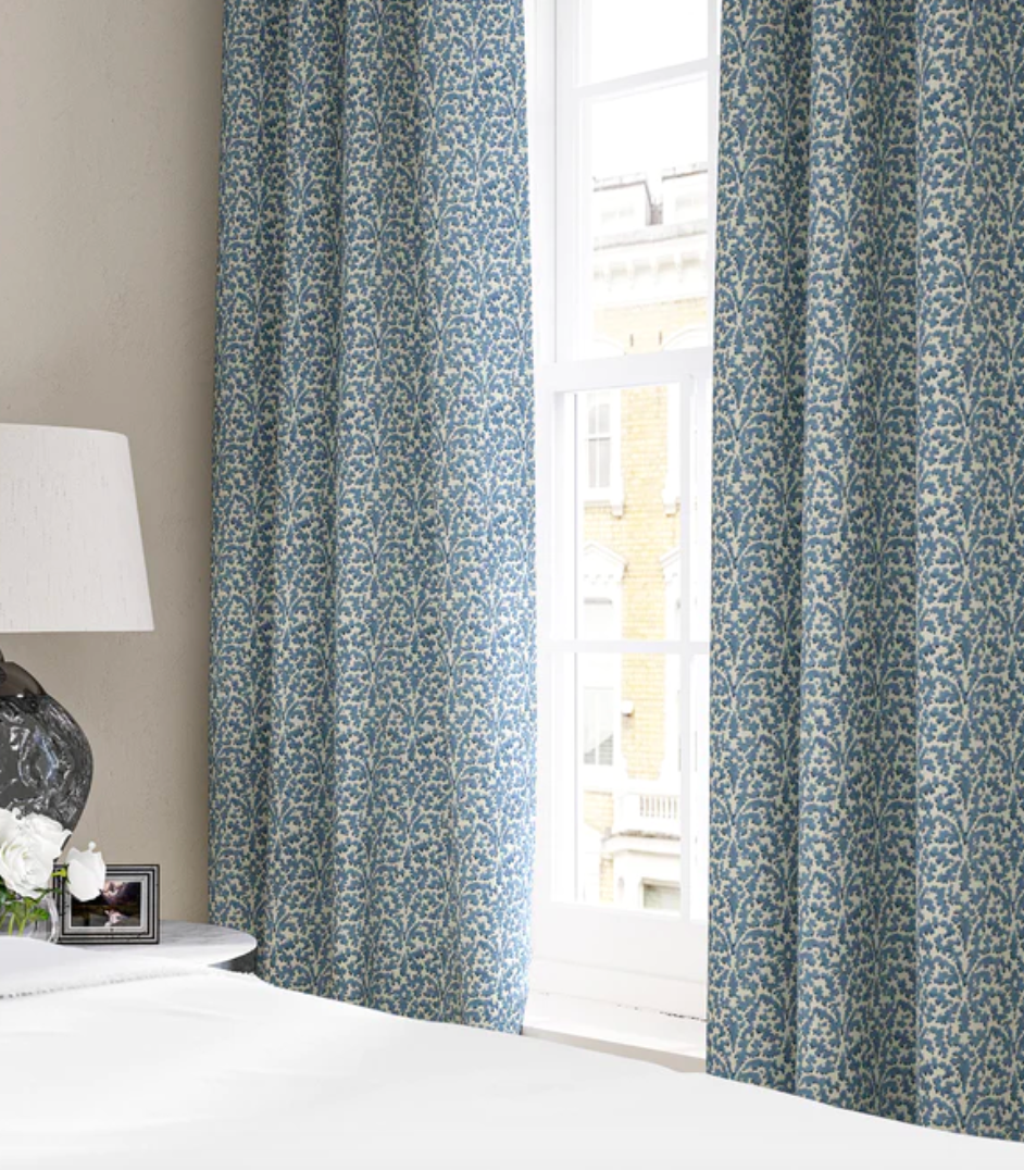 Forget Me Not - Bagatelle Fabric Linwood 100% Linen curtain