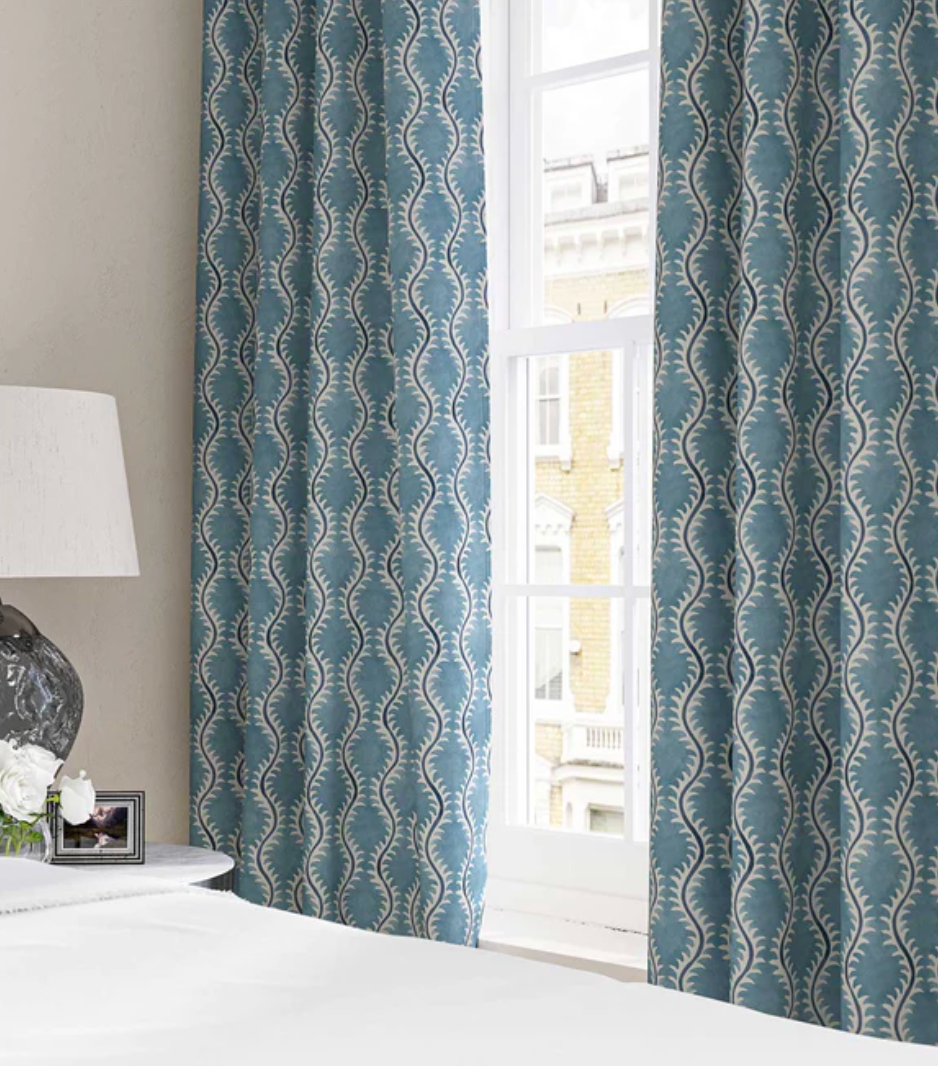Fountains - Helter Skelter Fabric Linwood 100% Linen curtains