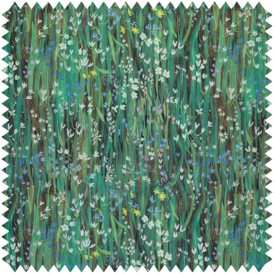 Viridis - Galanthi Cotton Linen by House of Hackney - Fabric, Curtains, Roman Blinds