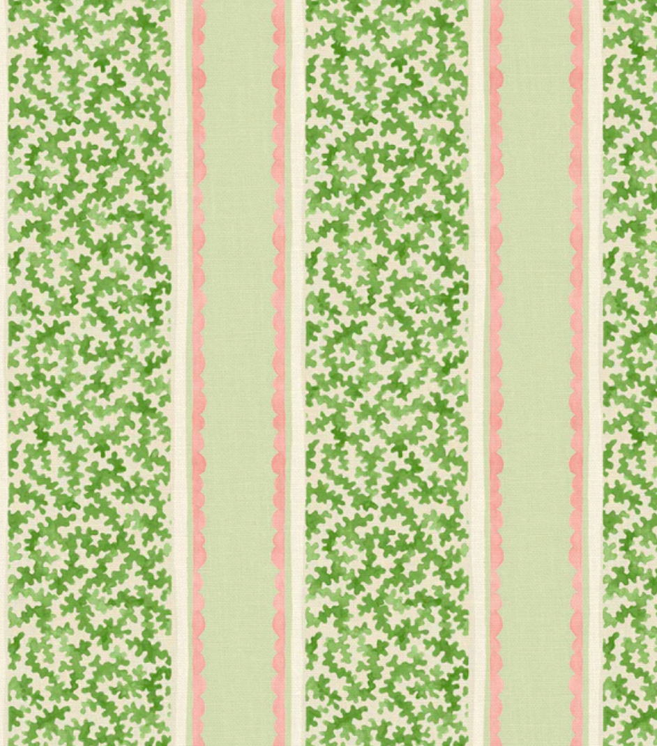 Spring - Garden Gate Fabric Linwood 100% Linen flat