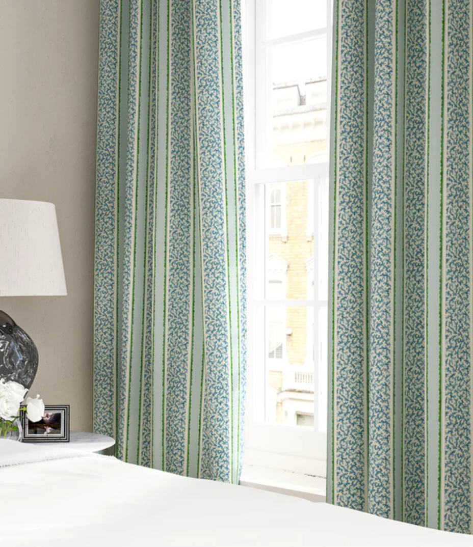 Clover - Garden Gate Fabric Linwood 100% Linen curtains