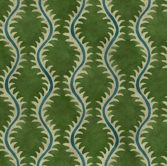 Grass - Helter Skelter Velvet by Linwood