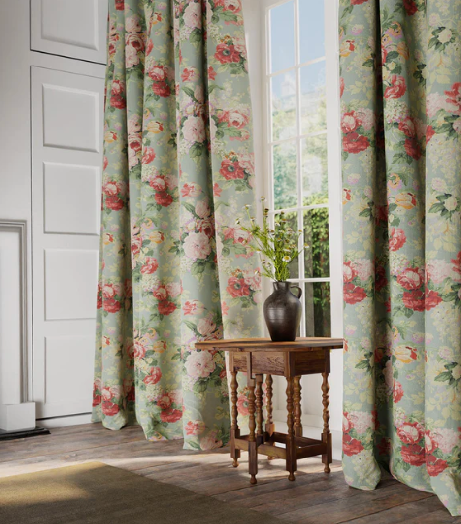 Grey Skies - Albertine Fabric Linwood 100% Linen curtains