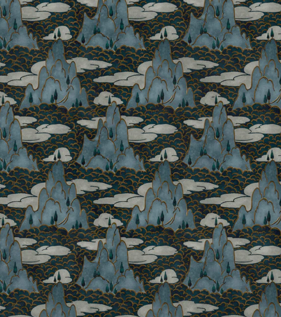 Grey Skies - Close Encounters by Linwood - Fabric, Curtains, Roman Blinds