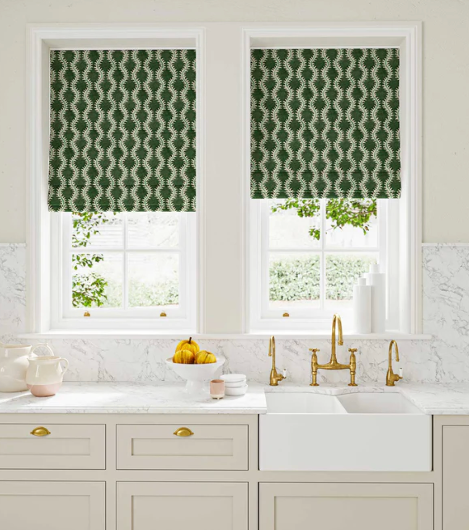 Moss - Helter Skelter Fabric Linwood 100% Linen blinds